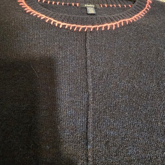 Hatley Navy and Pink Crew Neck Sweater - Picture 7 of 12